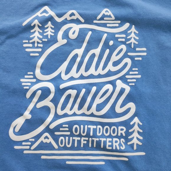 Eddie Bauer short sleeve Tee blue men's size M - Picture 2 of 4